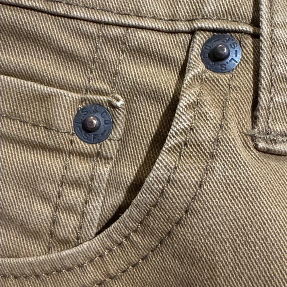 Levi's 541 Khaki/Tan Straight-Leg Jeans-Size:  38x36